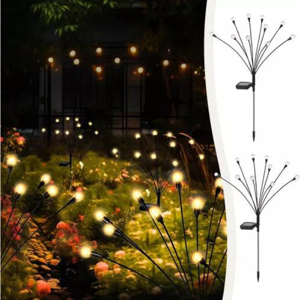 Luminária Solar Para Jardim Vagalume FireFly BellaCasa Brasil